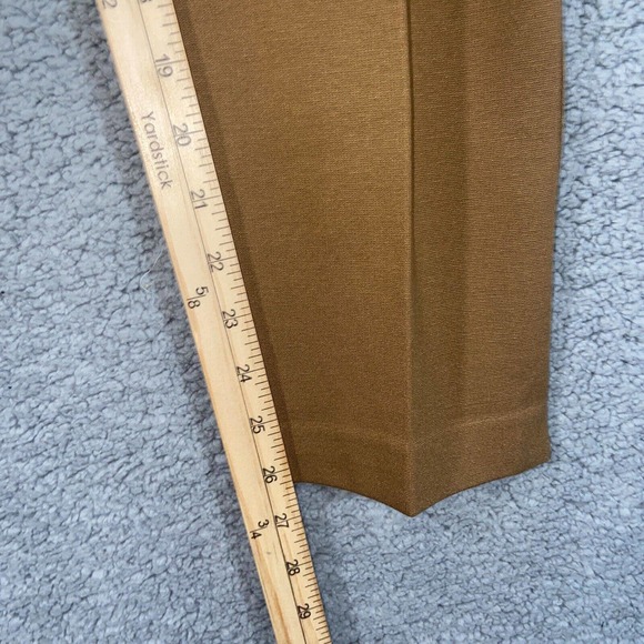 Chico's Pants Womens 2.5 Brown Flat Front Slash Pockets Straight Casual Career - Picture 11 of 15